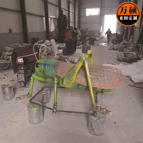 玻璃钢动物雕塑 园林景观动物雕塑小品 蚂蚱蟋蟀蝈蝈雕塑摆件