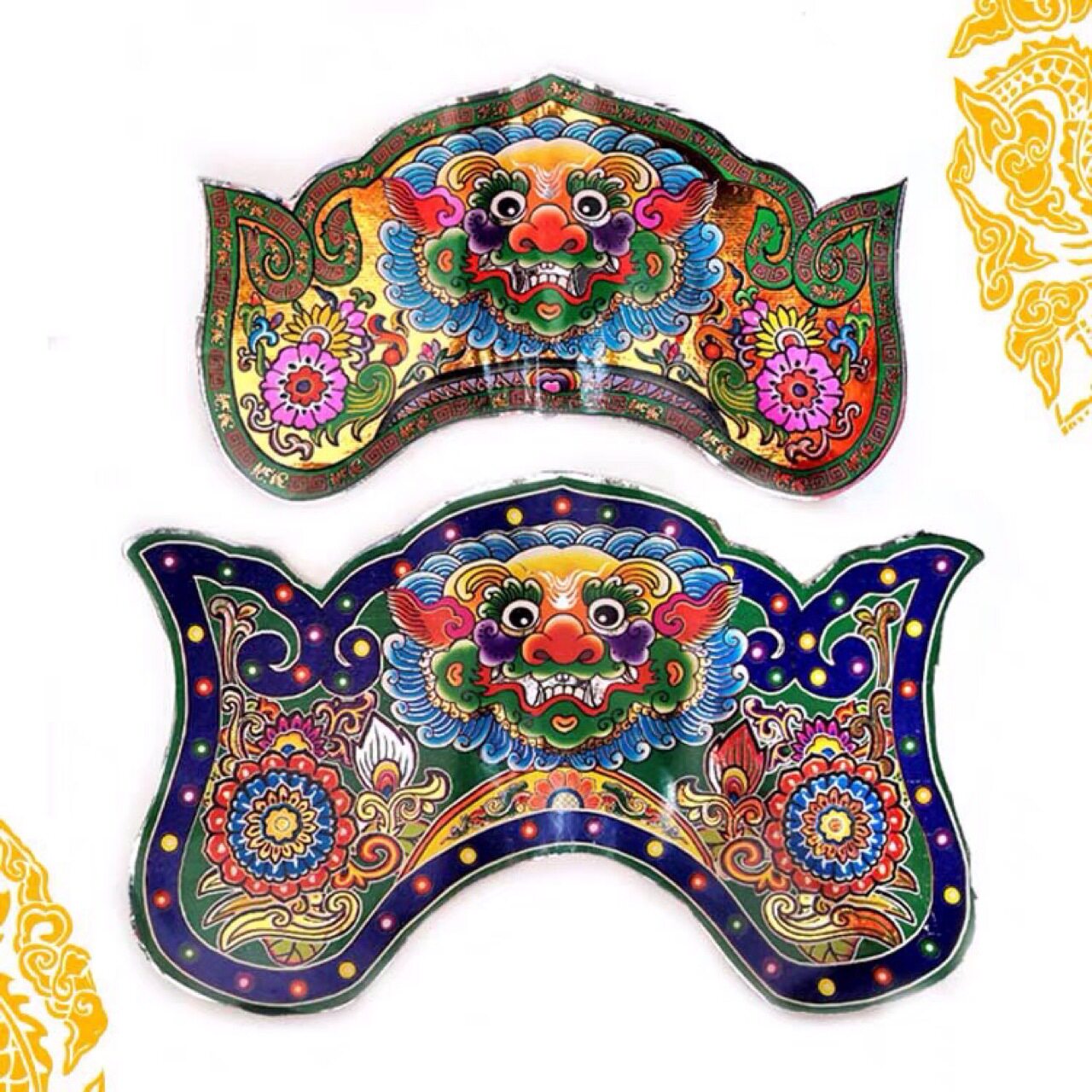 潮汕传统纸扎用品 纸活纸扎手活装饰贴纸铝纸铝大弯铝小弯帽花