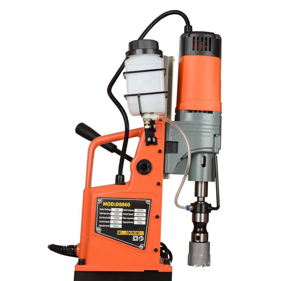 钻欧晏D860品质磁8力钻机精高准高功率磁座钢板钻工业级磁CDG力电