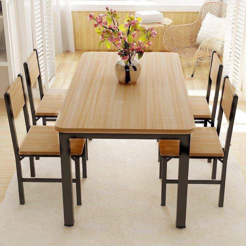 现人代小户型家用简易餐桌吃饭桌长方形餐饭店餐快桌组椅合无品牌
