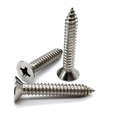 m.3系十列6304不锈钢槽沉头自攻螺钉OBP加大型平头十字字尖尾自攻