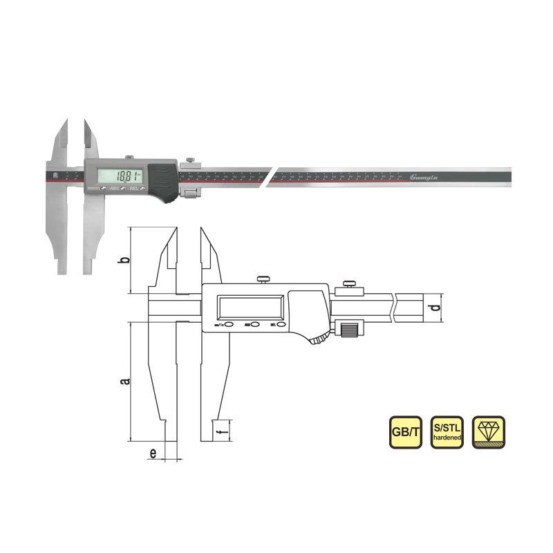 广数显IP66双外爪防水QVG陆51卡尺11-30-30