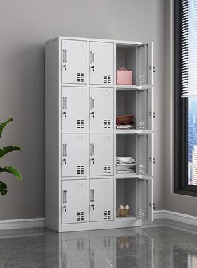 工柜厂车舍间十门二门员工宿更衣柜存包柜12铁皮储物F7685TSS子带