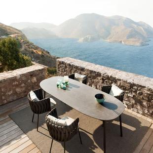 0A户外桌椅庭院天椅椅子室花园餐露桌外LD C013阳台休闲藤桌子组