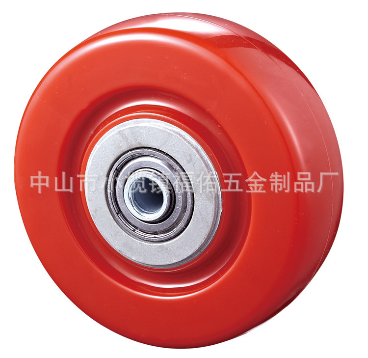 PVC尼龙耐磨承重中型手推轮