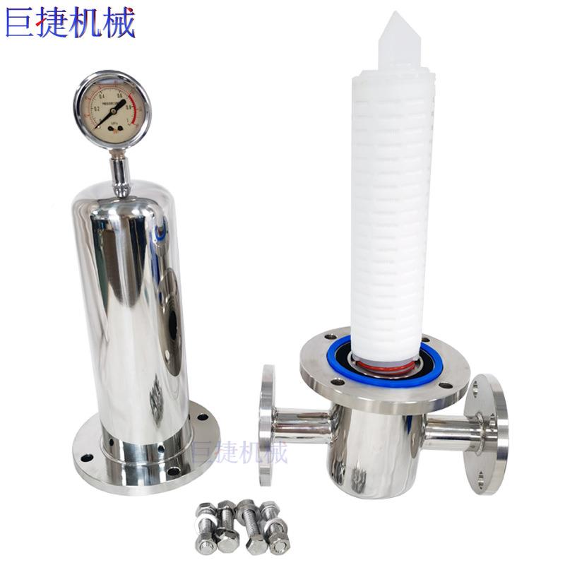 锈钢气体过滤器空气滤器过法兰式不汽蒸过滤器PTFDBQE钛棒滤芯