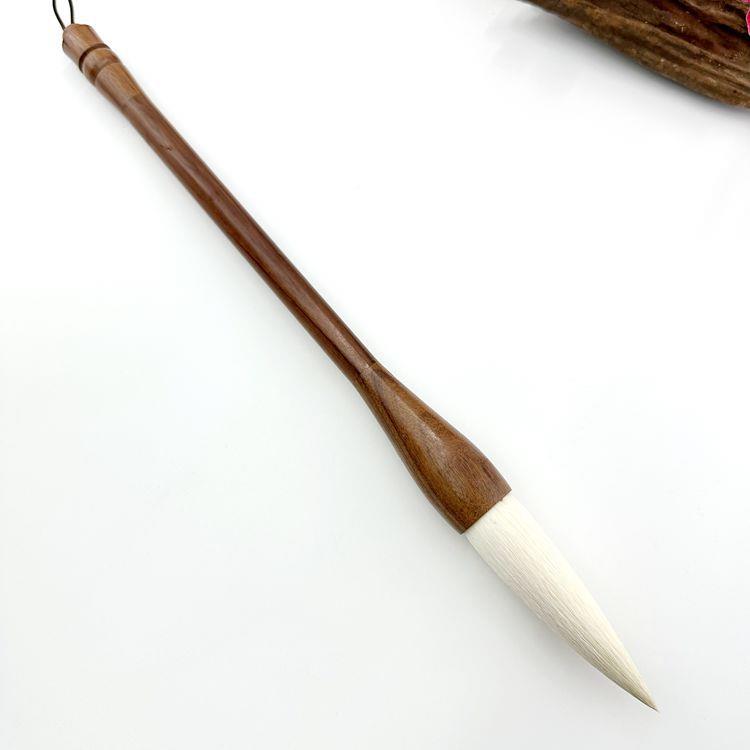 细ASH光锋羊毛羊斗笔创大楷山水绘墨画国画毛笔作毫泼长锋楷书毛