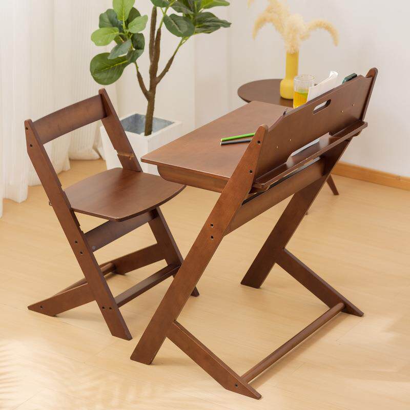 可4808升写降儿学习桌小学生课椅家用书桌实木小孩子童字桌椅桌子