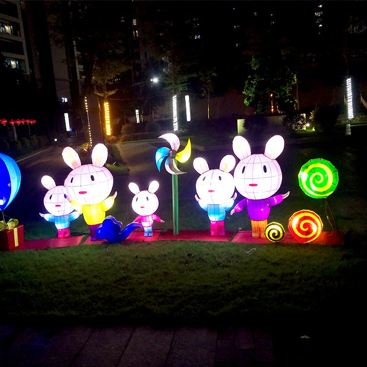 大型户外防雨猪年春节花灯灯展灯会场地布置策划设计方案生产安装