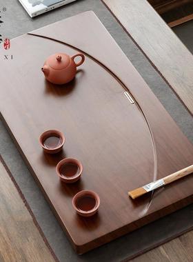 OQ5M月牙简式约实木茶盘家47945中花用梨款水式全自排动一体套装