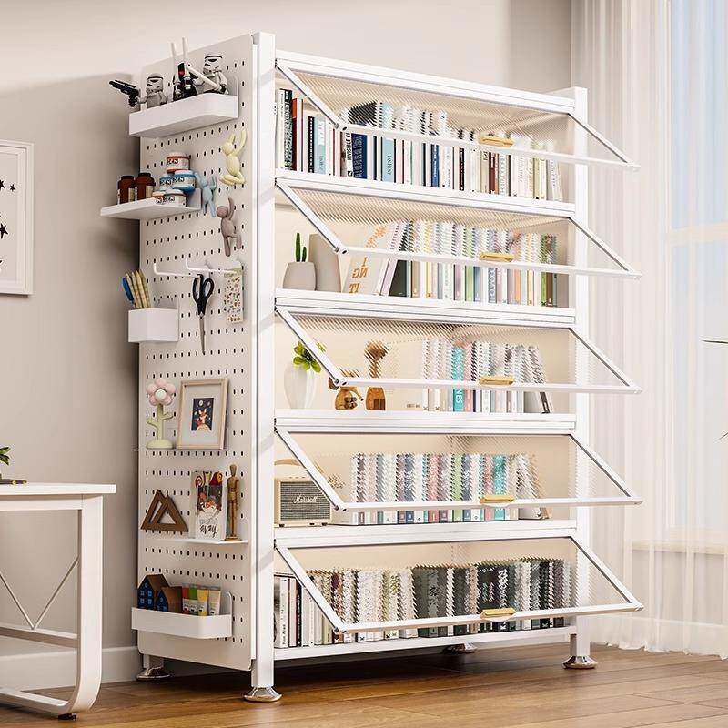 钢童书架带门制书柜柜ZRI儿书架多层靠墙防尘储物落地置物架收纳