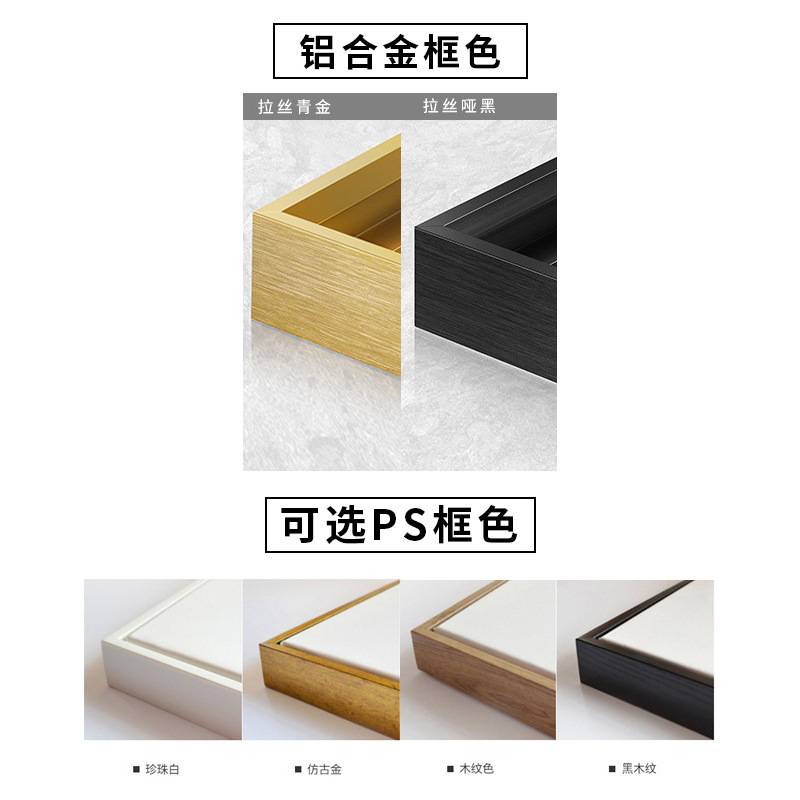 九鱼图入户玄关装饰画竖版现代轻奢走廊过道挂画高档抽象客厅壁画图片