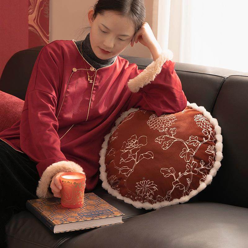 龙庆婚结婚喜年庆抱枕刺绣新中客式游园抱枕红色沙发腰靠厅沙发靠,居家布艺,抱枕被,淘宝优惠券,粉丝福利购,淘宝优惠卷