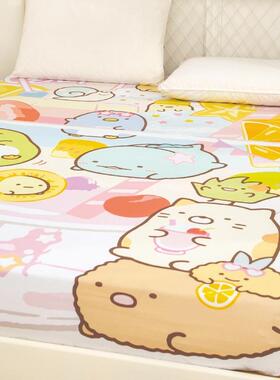 亲肤磨毛床笠儿款QXE单件护童床卡通可爱生物床单全包罩防尘床垫