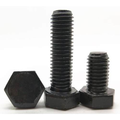M333QII6六角头螺栓M12螺.9级高强度丝高压外六角螺栓淬黑