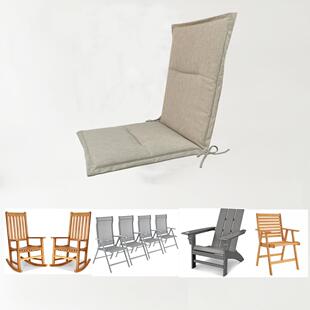 泼JC119青水连体高背椅背坐垫，可防折叠椅垫可用靠于室外高背蛙