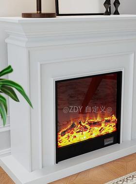 法饰式壁复古壁炉装柜电41422子炉芯仿真火物焰家用客厅美式玄关