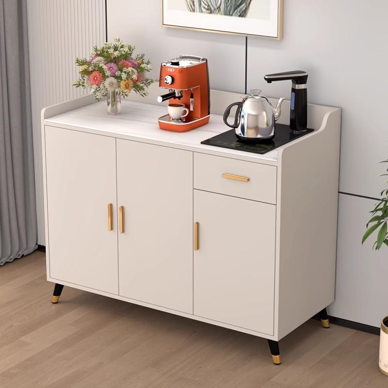 dnd新款木餐实边柜靠SOF墙体现代简约储物柜一厨房家用岩板餐厅子