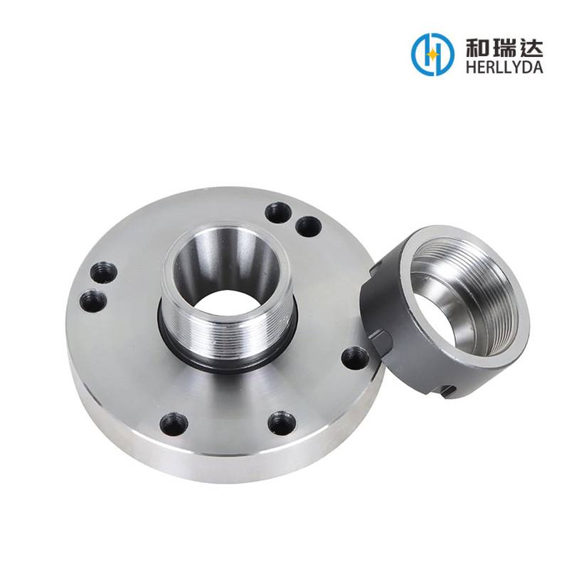 全亮ER32-D100夹头座+ER32扳手 法兰盘ER32卡盘座 七孔夹头座