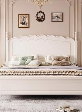 美简式古15824实复木床法复古莱亚床主卧1.式8m双人床约婚床卧室