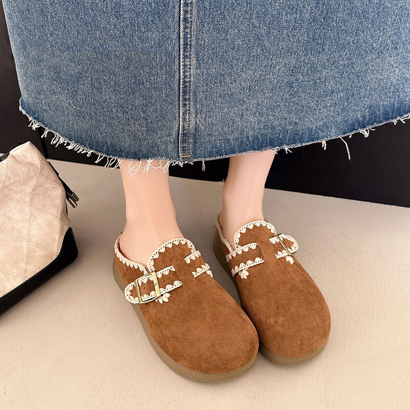 轻便时尚2026春季新款厚底勃肯鞋包头拖鞋时尚通勤法式博肯单鞋,女鞋,勃肯鞋/软木鞋,淘宝优惠券,粉丝福利购,淘宝优惠卷