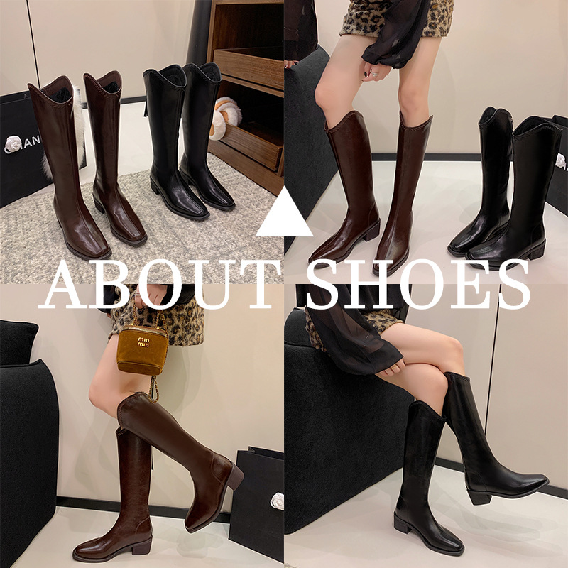 秋冬口高跟小个子尖头2025年瘦瘦