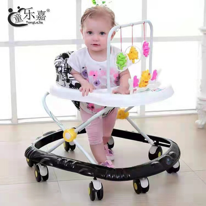 婴幼儿学步车多功能防侧翻6/7--18个月带音乐宝宝助步车