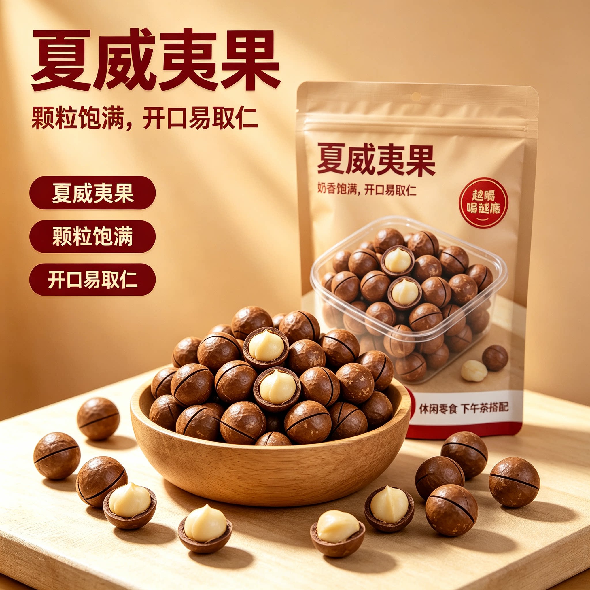 新鲜无添加云南夏威夷果仁