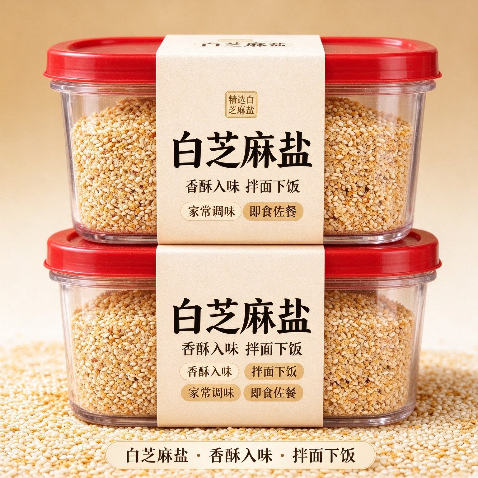 沂蒙山农家手工黑白芝麻盐商用