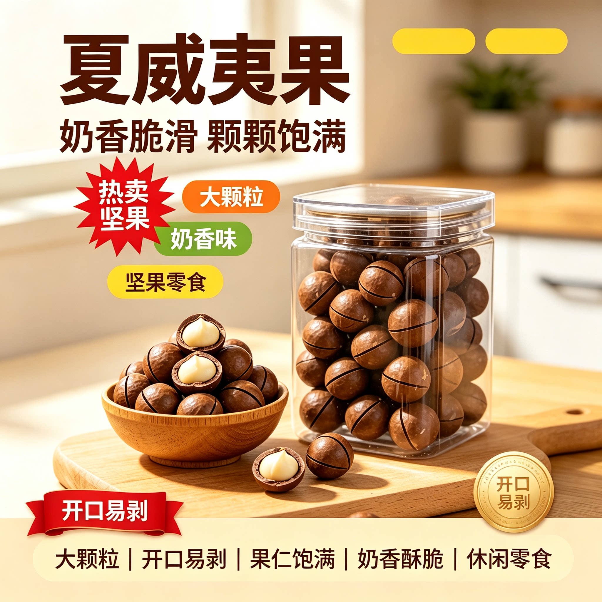 新鲜无添加云南夏威夷果仁