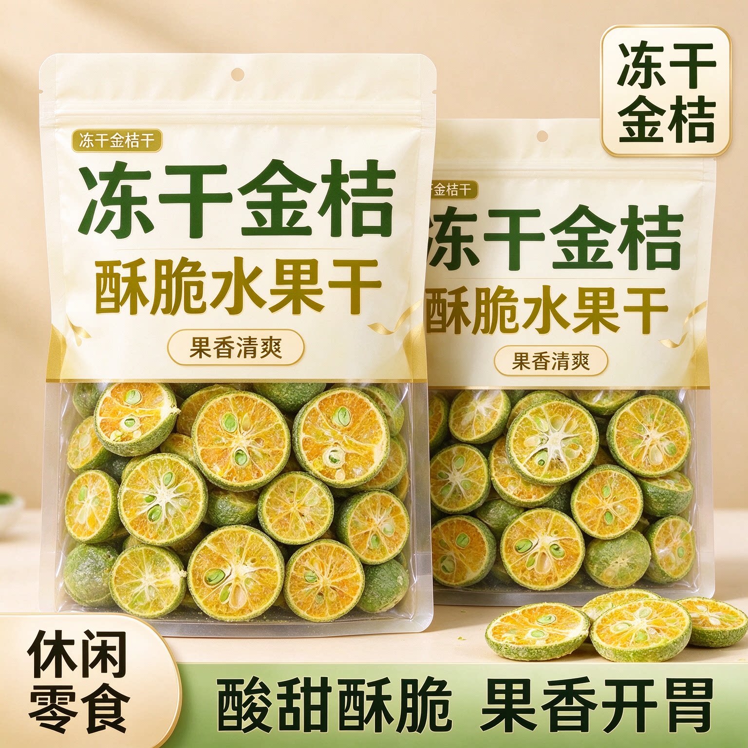 冻干青金桔青柠泡茶果干