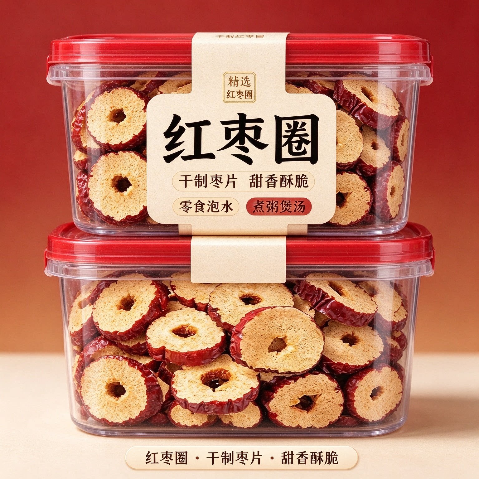 新疆特产去核红枣片泡茶泡水