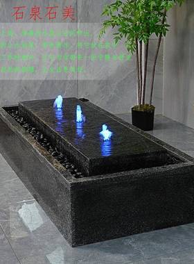 石头水庭幕墙AXR景流墙屏风户外水院鱼池造喷泉