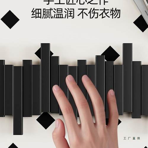 壁实木钢键帽挂衣架墙上GMZ挂衣钩卧室琴玄关入户门后置物免打孔