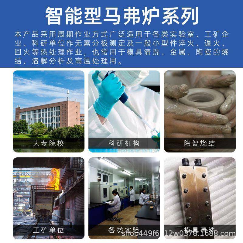 厂家销实验室高温马弗炉工用热处理业坩埚HTM一体电直式炉箱淬火