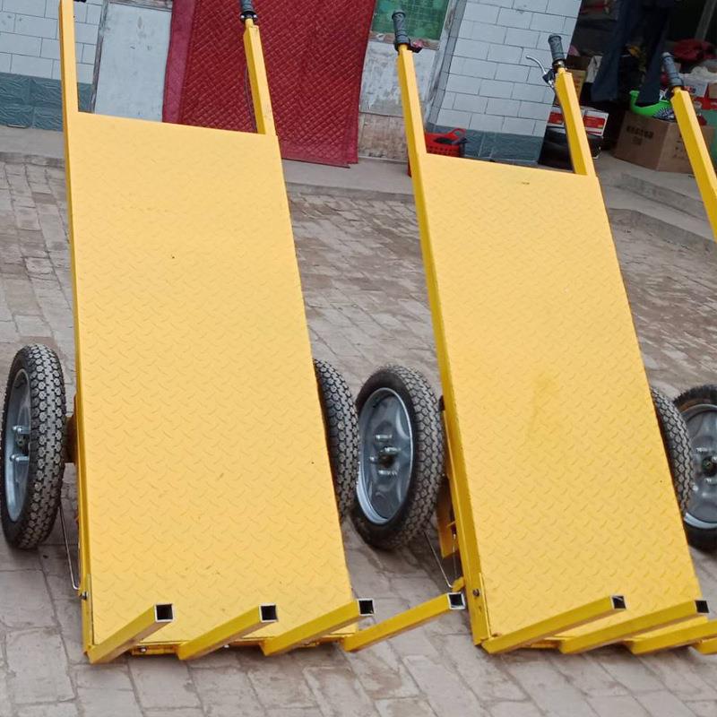 电手推拉平板车车砖LIF车动灰斗车翻斗工地三开门三轮车养殖推车