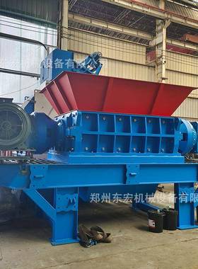 建筑模板纸双轴撕碎工业固废大2402201件机垃圾撕碎机木材托盘废