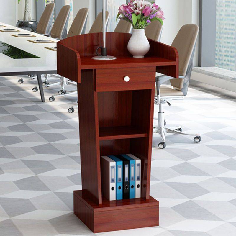 讲台演讲台发言台迎宾台简约现代讲台桌主持接待台咨客台会议台