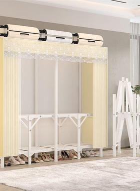 免安装折叠衣柜用卧室易钢管粗出租房防家尘布衣KCC橱双人加简挂