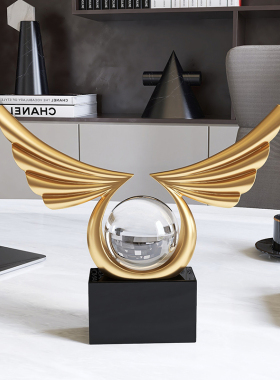 风生水起酒柜装饰品摆件轻奢y高档客厅玄关电视柜办公室工艺品