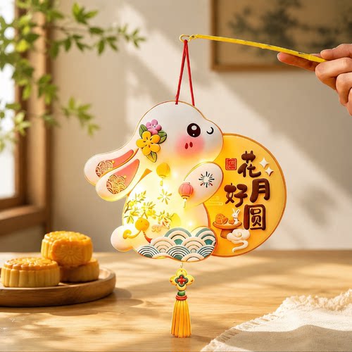 【中秋抱月兔】DIY灯笼材料包