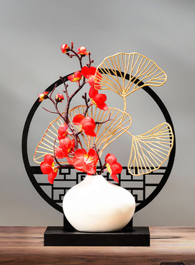 新中式玄关软装饰品家居客厅电视A柜酒柜中式摆件开业乔迁新居礼