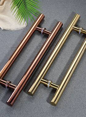 欧式玻璃门拉手现货。重型哑黑阳台手柄门把推拉门不锈钢酒店