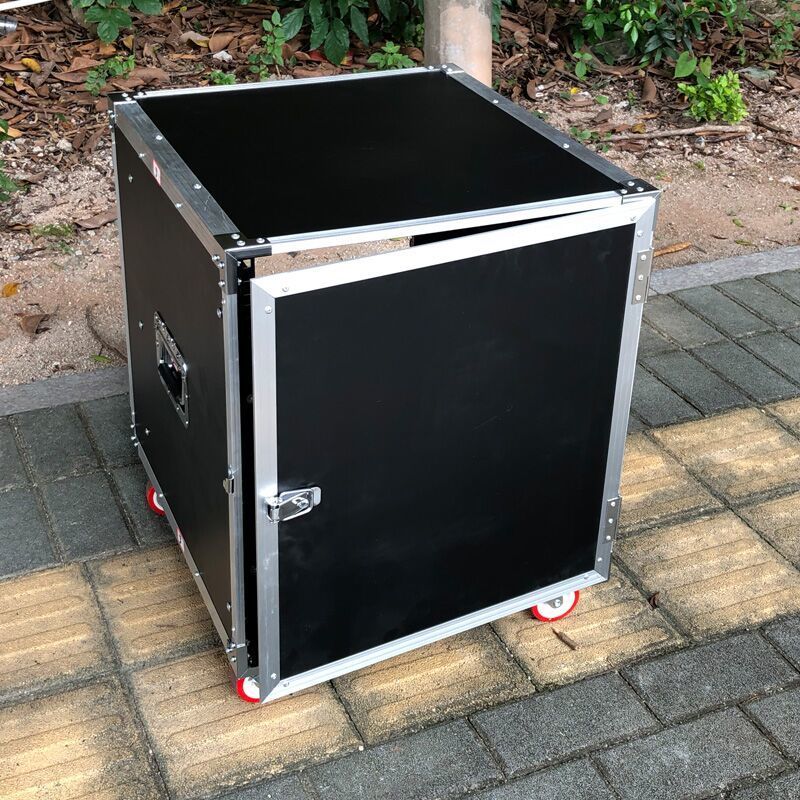 专业功放机箱航空机柜铝包边机架音响机柜调音台机柜16U12U航空箱图片