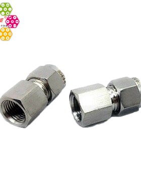 304不锈钢直通内丝卡套压力表卡套接头M14*1.5-6/1/4/8/M20*1.5-6