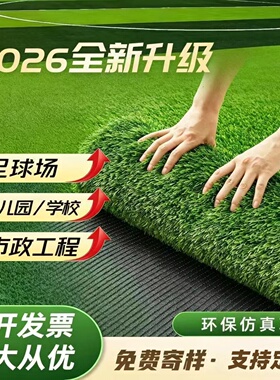 仿真草坪阳台户外加厚绿色室外露天地毯塑料人造人工假草皮地垫子