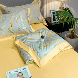 水洗天丝夏被四件套单人夏季 被 空调被可机洗夏凉被双人春Z天薄款