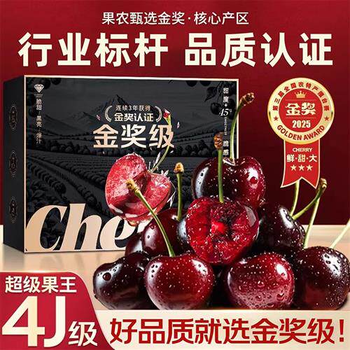 京方达智利进口车厘子黑珍珠孕妇水果新鲜水果大樱桃礼盒