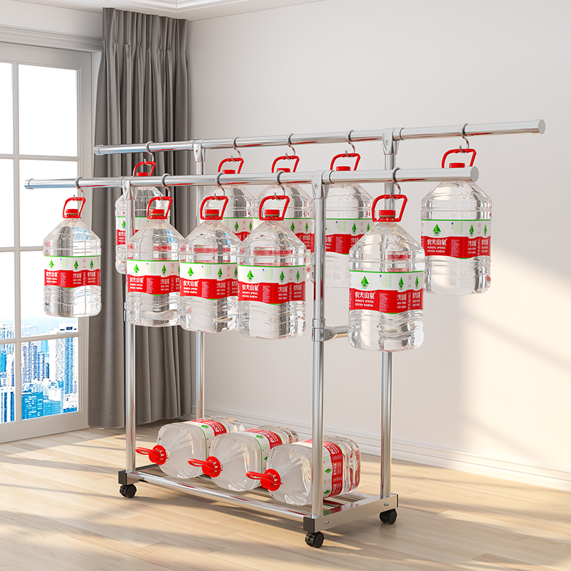 折叠晾衣架落地室内家用阳台x卧室不锈钢室外凉伸缩杆式晒被子神