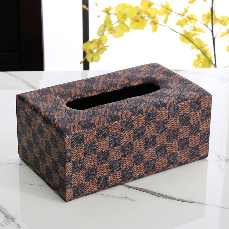 纸巾盒家用客厅抽纸盒皮革餐厅C饭店酒店纸巾擦手纸收纳盒定制